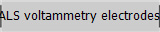 ALS voltammetry electrodes